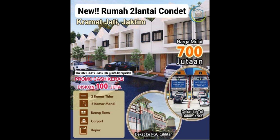 Hunian terbaik strategis Condet Kramatjati Jakarta Timur Hunian terbaik strategis Condet Kramatjati Jakarta Timur