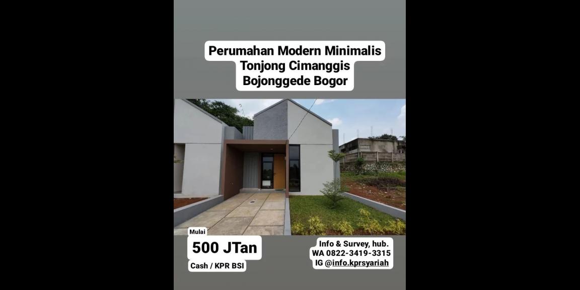 Rumah modern minimalis Tonjong Bojonggede Bogor Rumah modern minimalis Tonjong Bojonggede Bogor