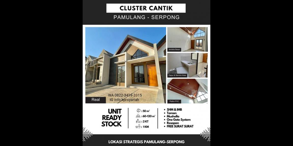Cluster Cantik Pocis dekat Pamulang Serpong Tangerang Selatan Cluster Cantik Pocis dekat Pamulang Serpong Tangerang Selatan