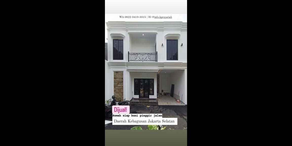 Rumah siap huni Kebagusan Jakarta Selatan pinggir jalan Rumah siap huni Kebagusan Jakarta Selatan pinggir jalan