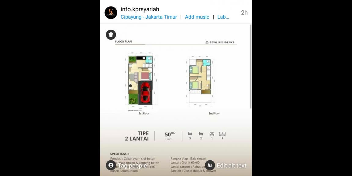 Rumah Strategis Ceger Cipayung Jakarta Timur dekat tol Rumah Strategis Ceger Cipayung Jakarta Timur dekat tol