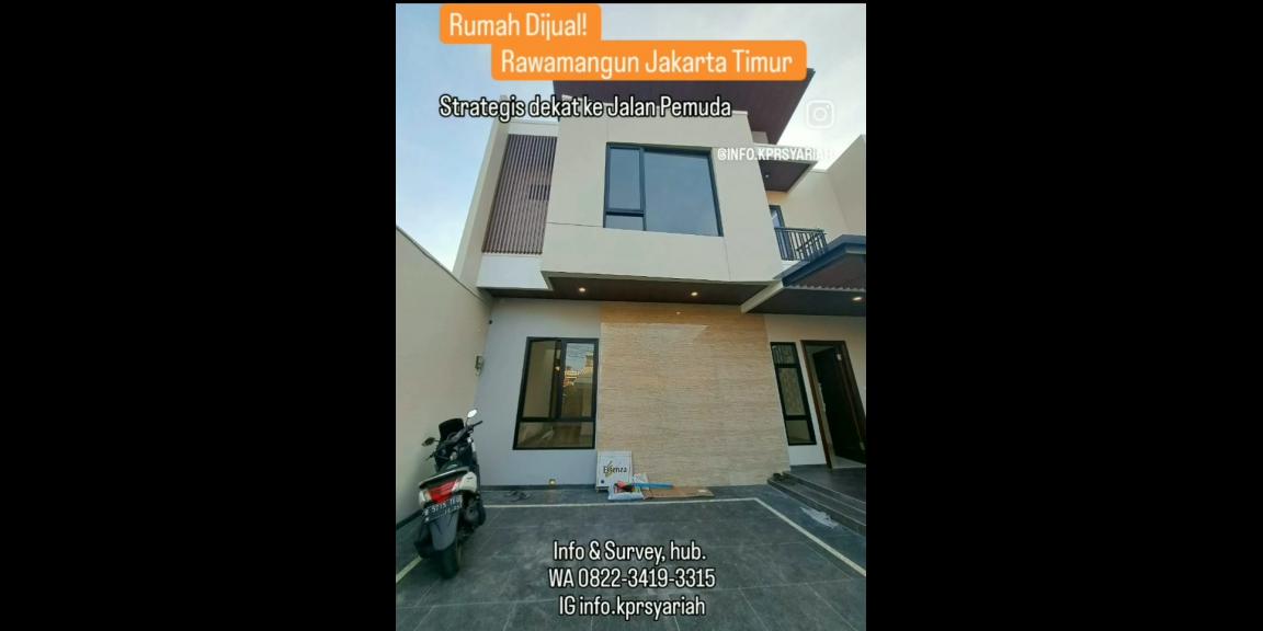 Rumah baru minimalis elegan Rawamangun Jakarta Timur Rumah baru minimalis elegan Rawamangun Jakarta Timur
