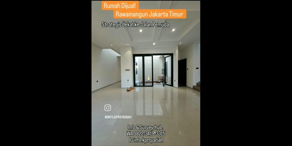 Rumah baru minimalis elegan Rawamangun Jakarta Timur Rumah baru minimalis elegan Rawamangun Jakarta Timur