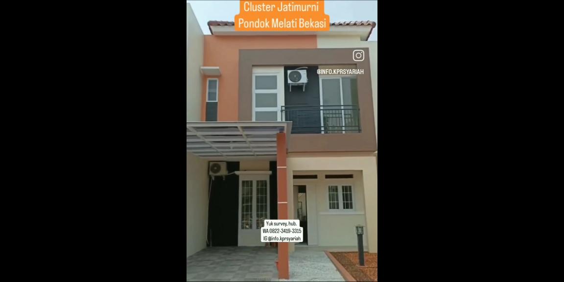 Cluster Jatimurni Pondok Melati Bekasi readystok 2lantai  Cluster Jatimurni Pondok Melati Bekasi readystok 2lantai