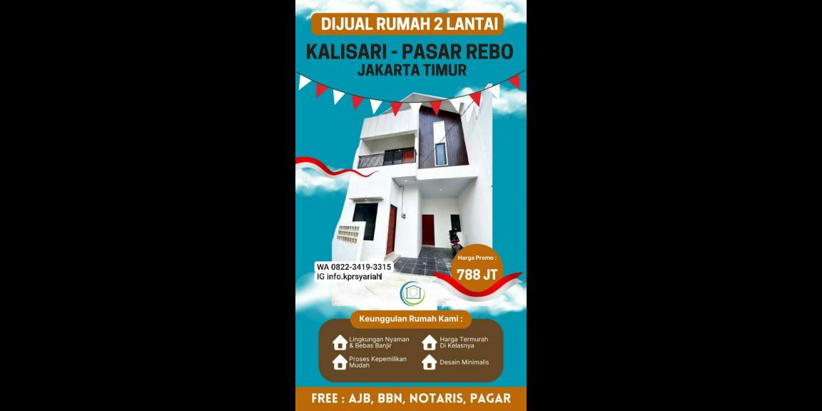 Rumah baru siap huni Kalisari Jakarta Timur Rumah baru siap huni Kalisari Jakarta Timur