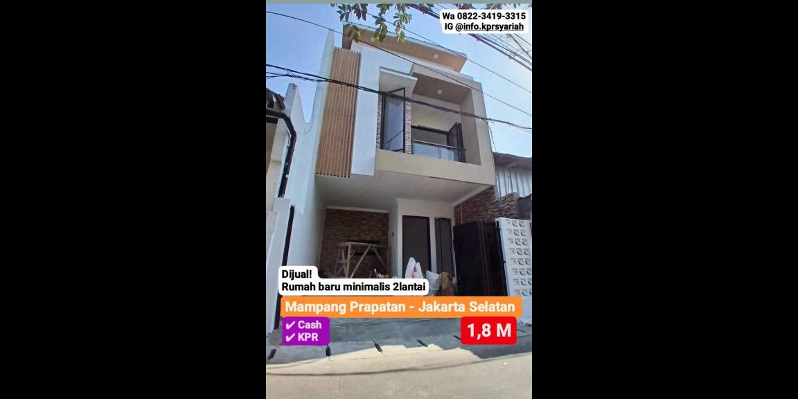 Rumah baru modern minimalis Mampang Prapatan Jakarta Selatan Rumah baru modern minimalis Mampang Prapatan Jakarta Selatan