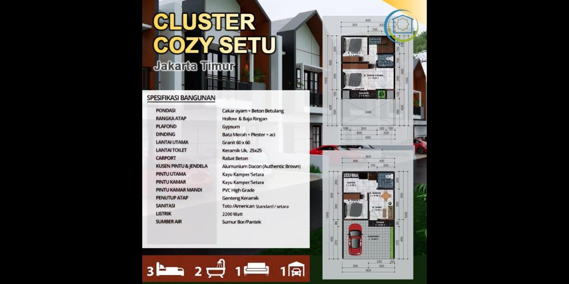 Cluster Cozy Setu Cipayung Jakarta Timur dekat Mabes Cluster Cozy Setu Cipayung Jakarta Timur dekat Mabes