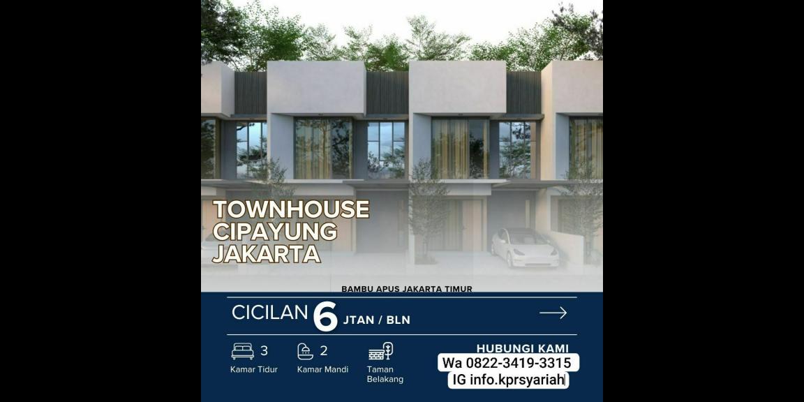 Townhouse Cipayung Jakarta Timur dekat stasiun Lrt Ciracas Townhouse Cipayung Jakarta Timur dekat stasiun Lrt Ciracas