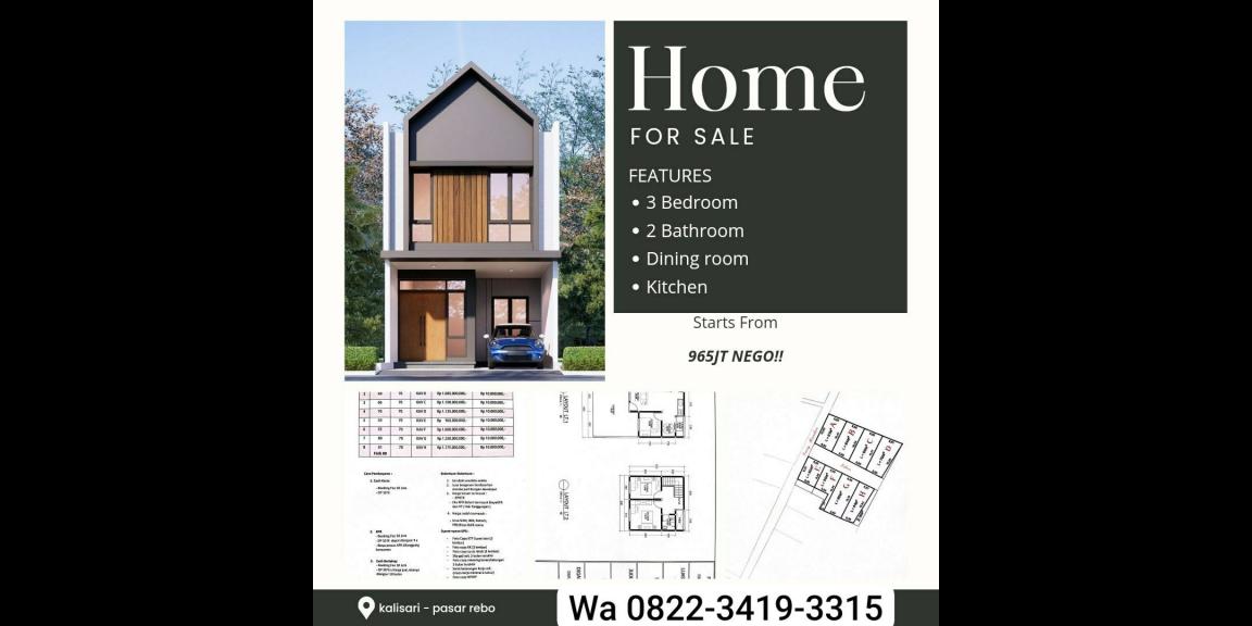 Perumahan Cluster Kalisari Jakarta Timur strategis bebas banjir Perumahan Cluster Kalisari Jakarta Timur strategis bebas banjir