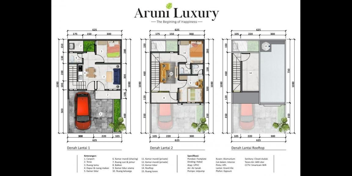 Rumah Cluster exclusive 2lantai rooftop dekat GDC Depok Rumah Cluster exclusive 2lantai rooftop dekat GDC Depok