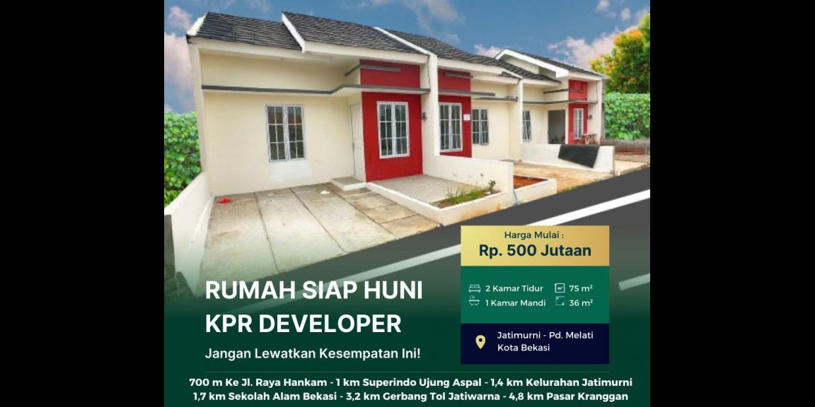 Minicluster Jatimurni Bekasi dekat Raya Hankam Ujung Aspal Minicluster Jatimurni Bekasi dekat Raya Hankam Ujung Aspal