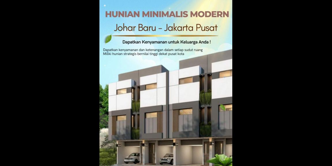 Hunian modern 3lantai Johar Baru Jakarta Pusat Hunian modern 3lantai Johar Baru Jakarta Pusat