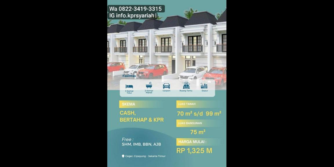 Ceger Townhouse Rumah 2lantai di Cipayung Jakarta Timur Ceger Townhouse Rumah 2lantai di Cipayung Jakarta Timur