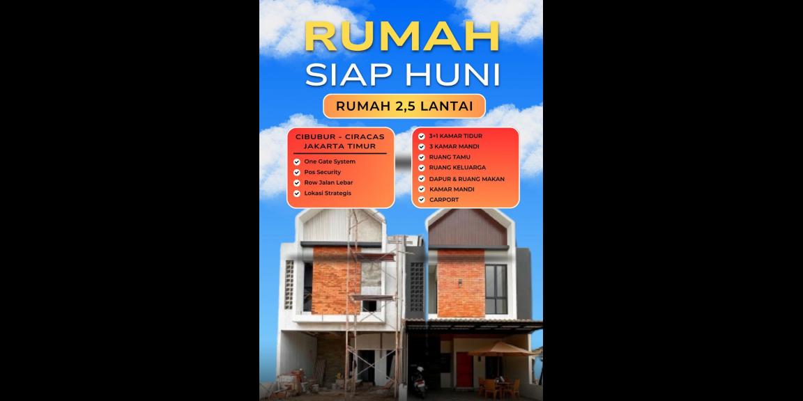 Rumah ready Cluster strategis dekat stasiun Lrt Cibubur Jakarta Timur Rumah ready Cluster strategis dekat stasiun Lrt Cibubur Jakarta Timur