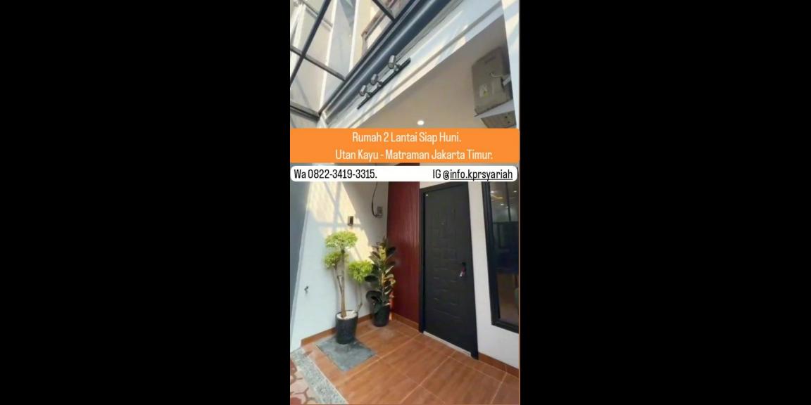 Rumah modern siap huni di Utan Kayu Matraman Jakarta Timur Rumah modern siap huni di Utan Kayu Matraman Jakarta Timur