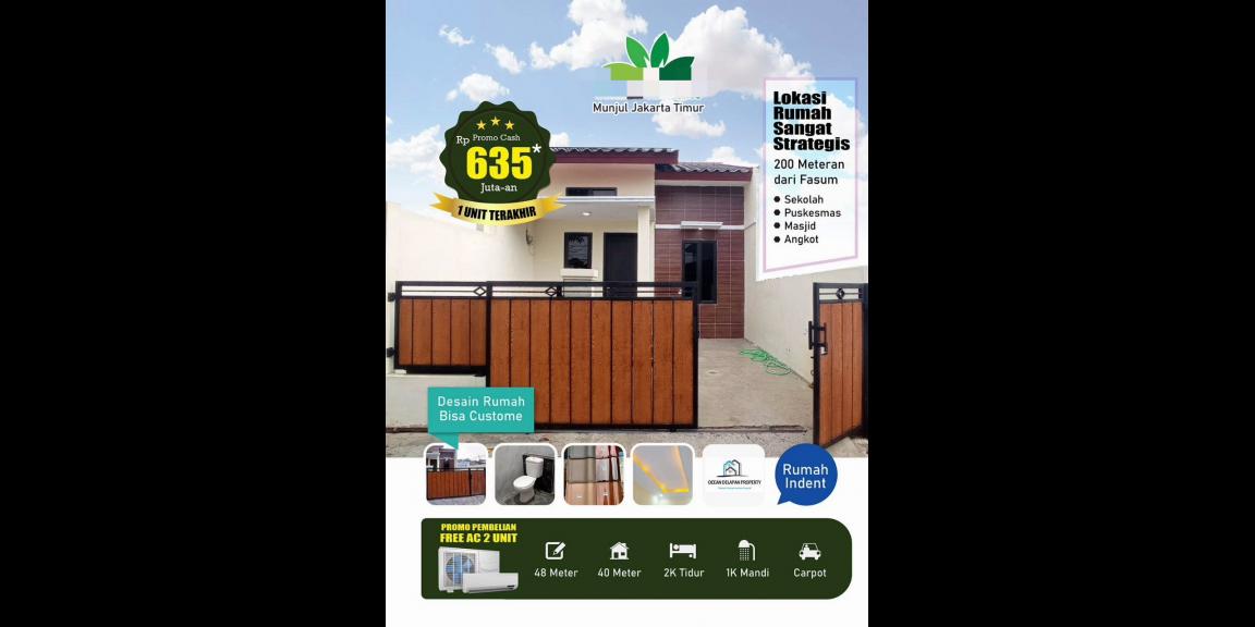 Rumah inden type minimalis lokasi Munjul Cipayung Jakarta Timur Rumah inden type minimalis lokasi Munjul Cipayung Jakarta Timur