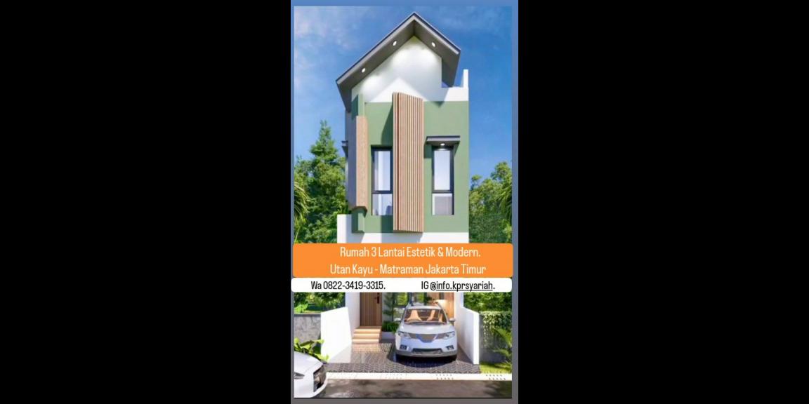 Rumah modern 3lantai strategis di Utan Kayu Matraman Jakarta Timur Rumah modern 3lantai strategis di Utan Kayu Matraman Jakarta Timur