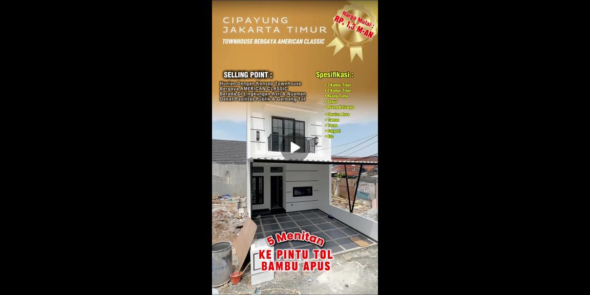Townhouse Ceger Cipayung Jakarta Timur 5menit pintu tol Townhouse Ceger Cipayung Jakarta Timur 5menit pintu tol