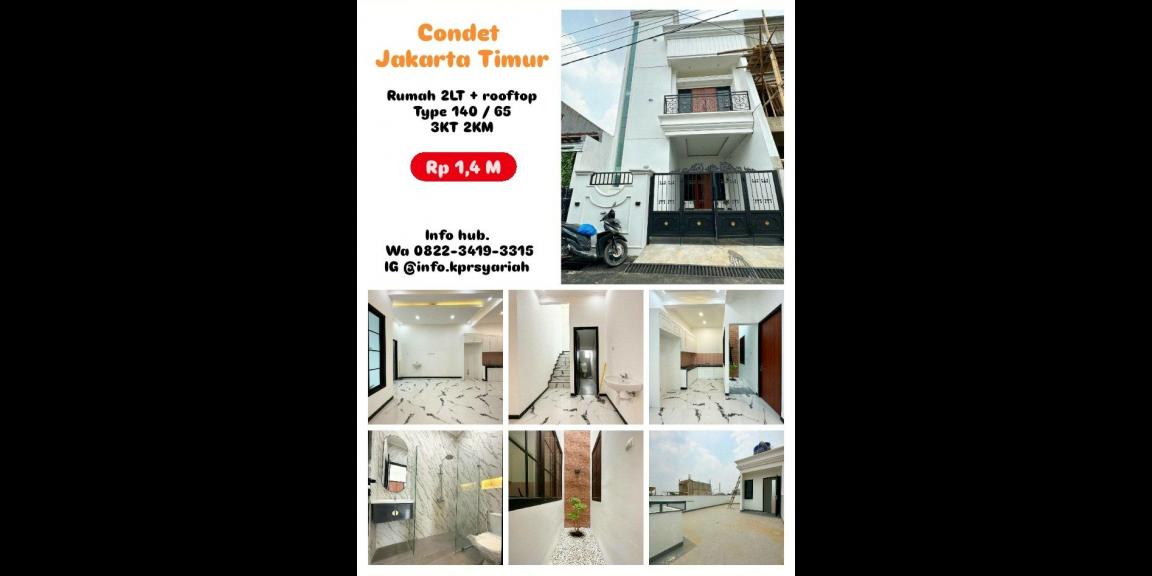 Rumah 2lantai 3kamar plus rooftop di Condet Jakarta Timur Rumah 2lantai 3kamar plus rooftop di Condet Jakarta Timur