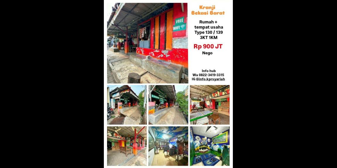 Rumah dan tempat usaha di Kranji Bekasi Barat Rumah dan tempat usaha di Kranji Bekasi Barat