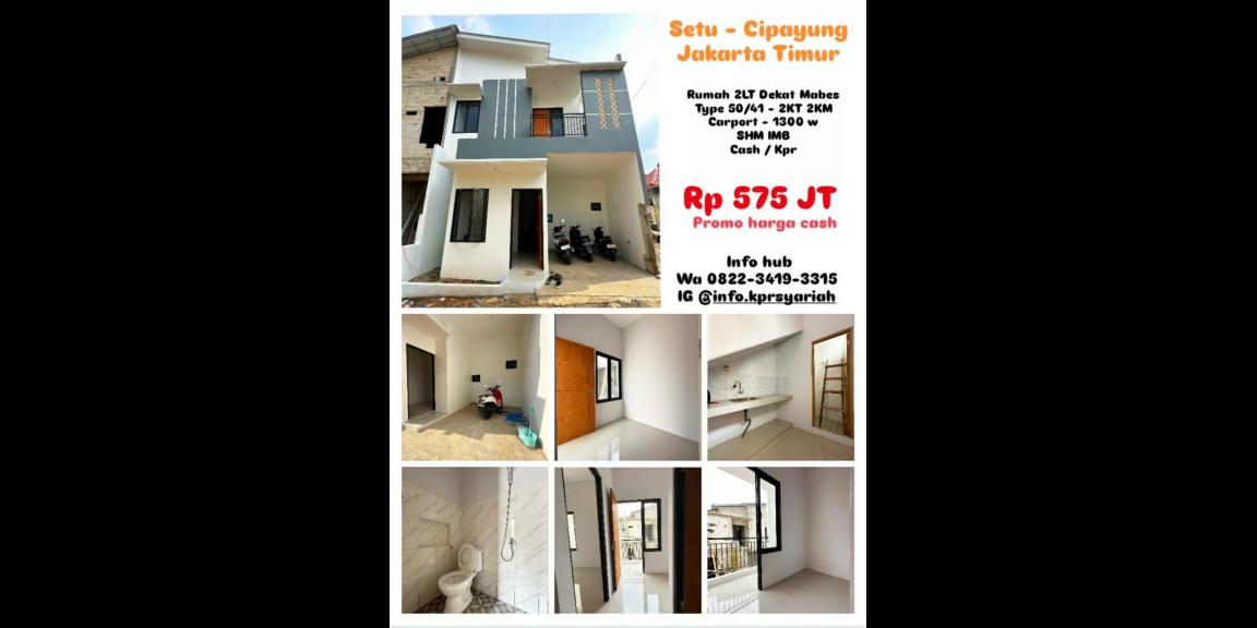 Rumah 500jutaan setu Cipayung Jakarta Timur dekat Mabes Rumah 500jutaan setu Cipayung Jakarta Timur dekat Mabes