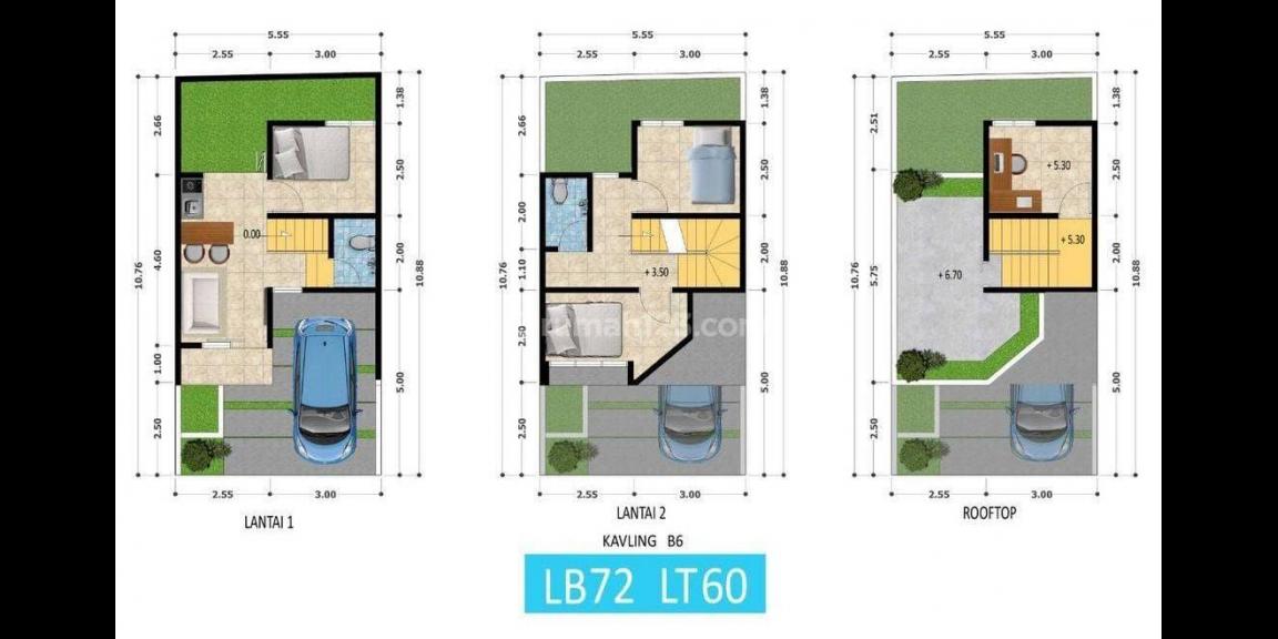 Rumah strategis 2,5lt rooftop di Pondok Melati Bekasi Rumah strategis 2,5lt rooftop di Pondok Melati Bekasi