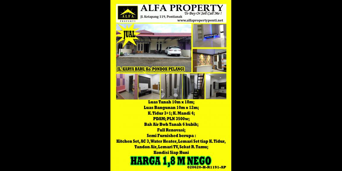 Rumah Pondok Pelangi, Karya Baru, Pontianak, Kalimantan Barat Rumah Pondok Pelangi, Karya Baru, Pontianak, Kalimantan Barat