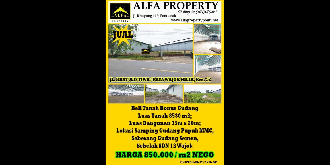 Tanah Khatulistiwa, Raya Wajok Hilir Km. 12, Pontianak, Kalimantan Barat Tanah Khatulistiwa, Raya Wajok Hilir Km. 12, Pontianak, Kalimantan Barat