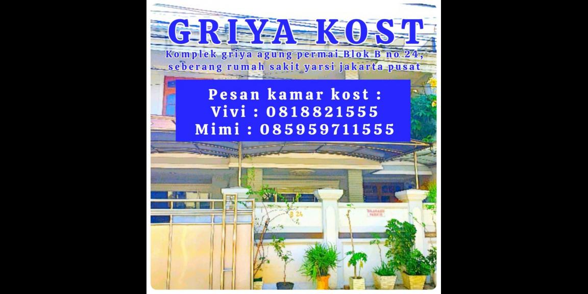 Kost Dekat Universitas YARSI, Rumah Sakit YARSI, ITC Cempaka Mas dan Stasiun Pasar Senen Kost Dekat Universitas YARSI, Rumah Sakit YARSI, ITC Cempaka Mas dan Stasiun Pasar Senen