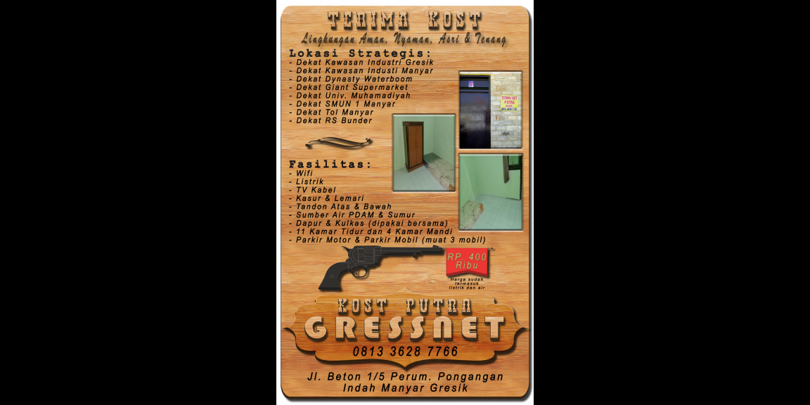 Kost Putra Murah di Perumahan Pongangan Indah PPI Manyar Gresik Kost Putra Murah di Perumahan Pongangan Indah PPI Manyar Gresik