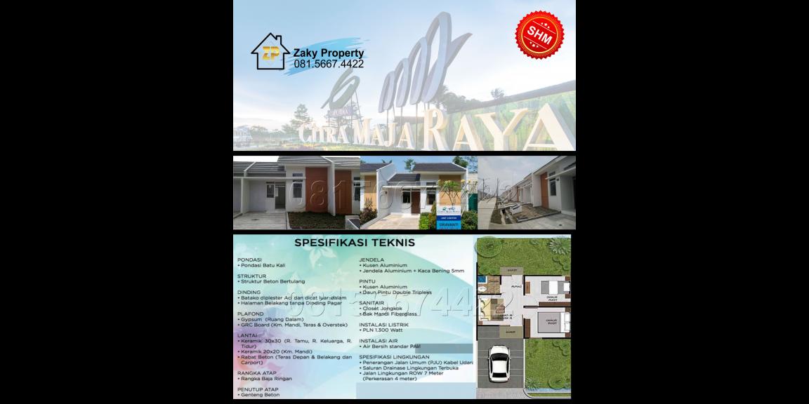 Dijual Citra Maja Raya. Tevana - Dravantie (SHM) Dijual Citra Maja Raya. Tevana - Dravantie (SHM)