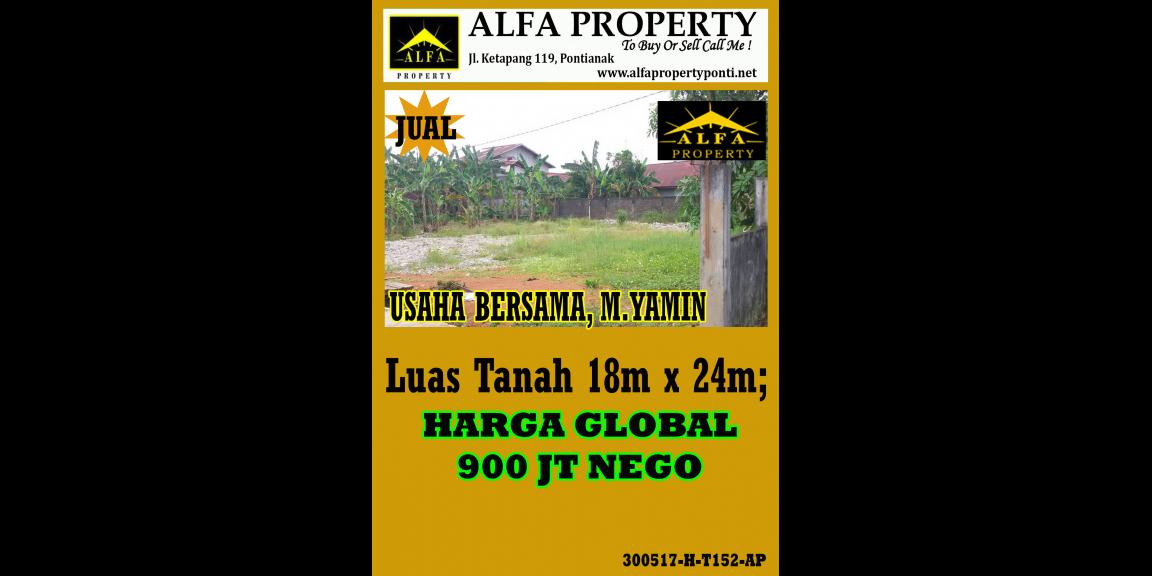 Tanah Usaha Bersama, M. Yamin, Pontianak, Kalimantan Barat Tanah Usaha Bersama, M. Yamin, Pontianak, Kalimantan Barat