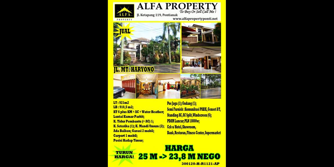 Rumah MT. Haryono, Pontianak, Kalimantan Barat Rumah MT. Haryono, Pontianak, Kalimantan Barat