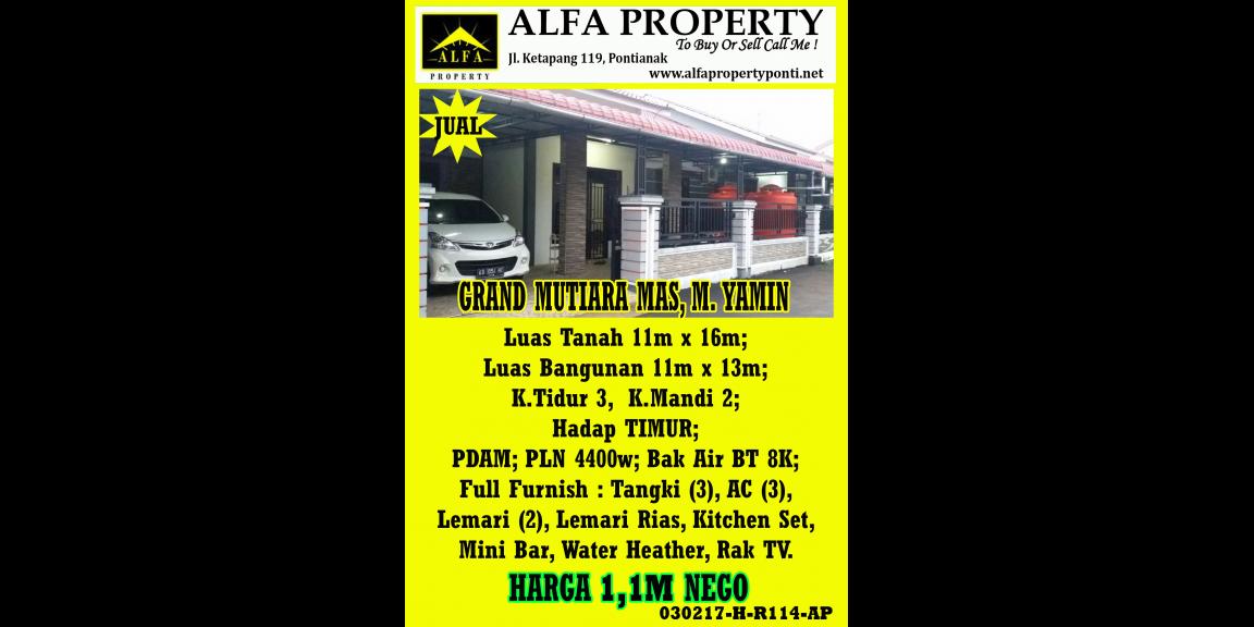 Rumah Grand Mutiara Mas, M. Yamin, Pontianak, Kalimantan Barat Rumah Grand Mutiara Mas, M. Yamin, Pontianak, Kalimantan Barat