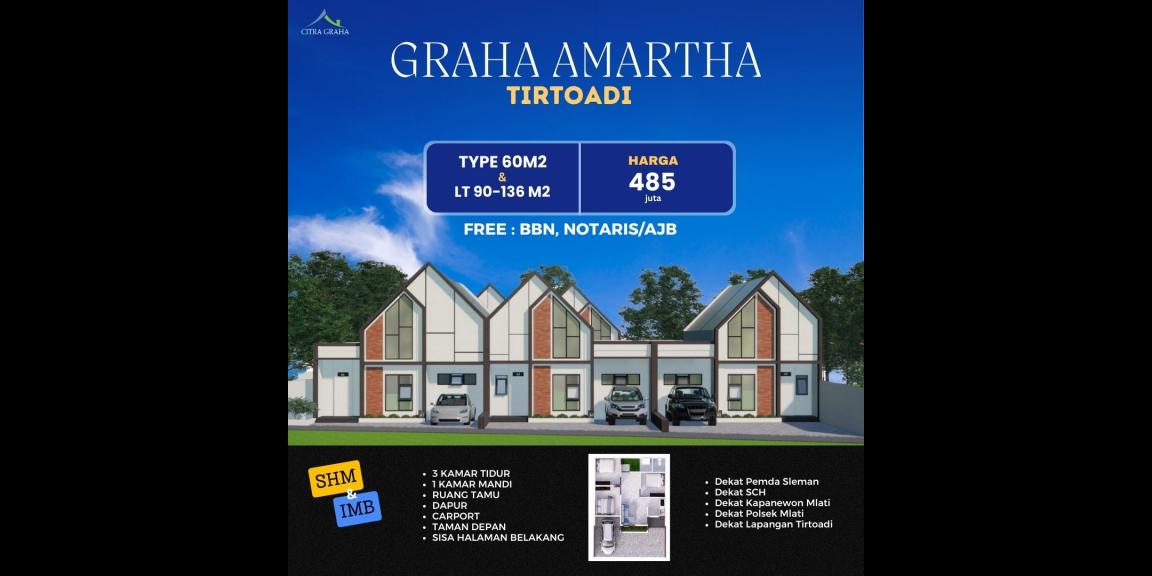 SISA 6 UNIT DEKAT KANTOR KAPANEWON MLATI SISA 6 UNIT DEKAT KANTOR KAPANEWON MLATI