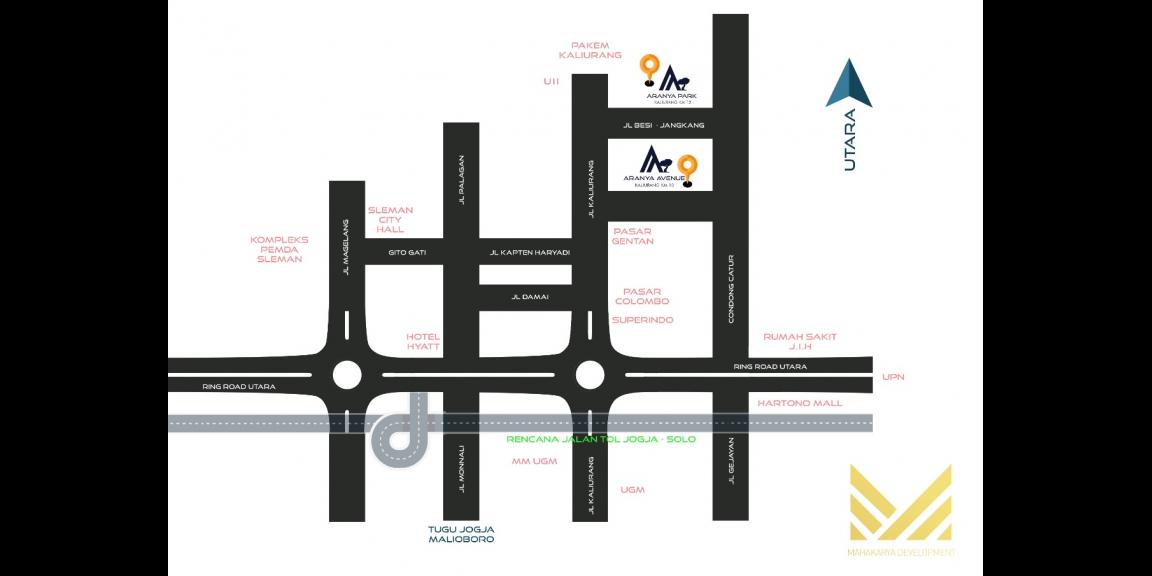 Perumahan Aranya Avenue Yogyakarta di Jalan Kaliurang km 10, dekat kampus UGM dan UII Perumahan Aranya Avenue Yogyakarta di Jalan Kaliurang km 10, dekat kampus UGM dan UII