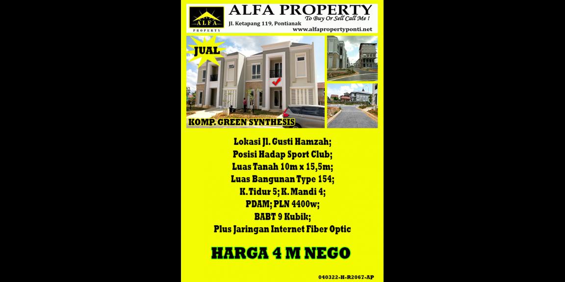 Rumah Green Synthesis, Pontianak, Kalimantan Barat Rumah Green Synthesis, Pontianak, Kalimantan Barat