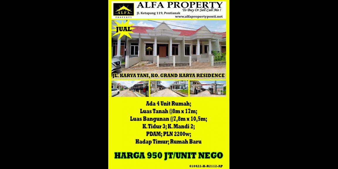 Rumah Grand Karya Residence, Pontianak, Kalimantan Barat Rumah Grand Karya Residence, Pontianak, Kalimantan Barat