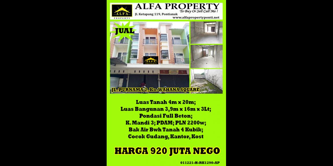 Ruko Wahana Square, Pontianak, Kalimantan Barat Ruko Wahana Square, Pontianak, Kalimantan Barat