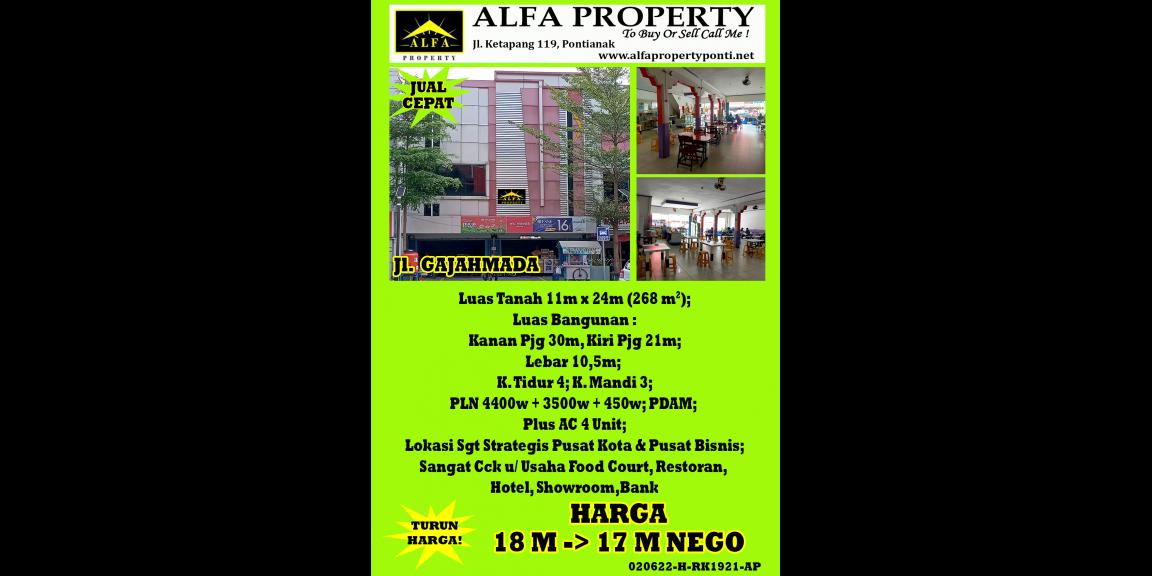 Ruko Gajahmada, Pontianak, Kalimantan Barat Ruko Gajahmada, Pontianak, Kalimantan Barat