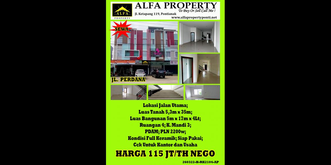Ruko Perdana, Pontianak, Kalimantan Barat Ruko Perdana, Pontianak, Kalimantan Barat