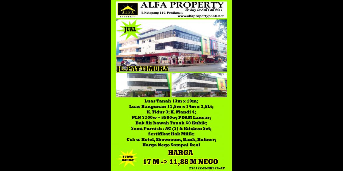 Ruko Pattimura, Pontianak, Kalimantan Barat Ruko Pattimura, Pontianak, Kalimantan Barat