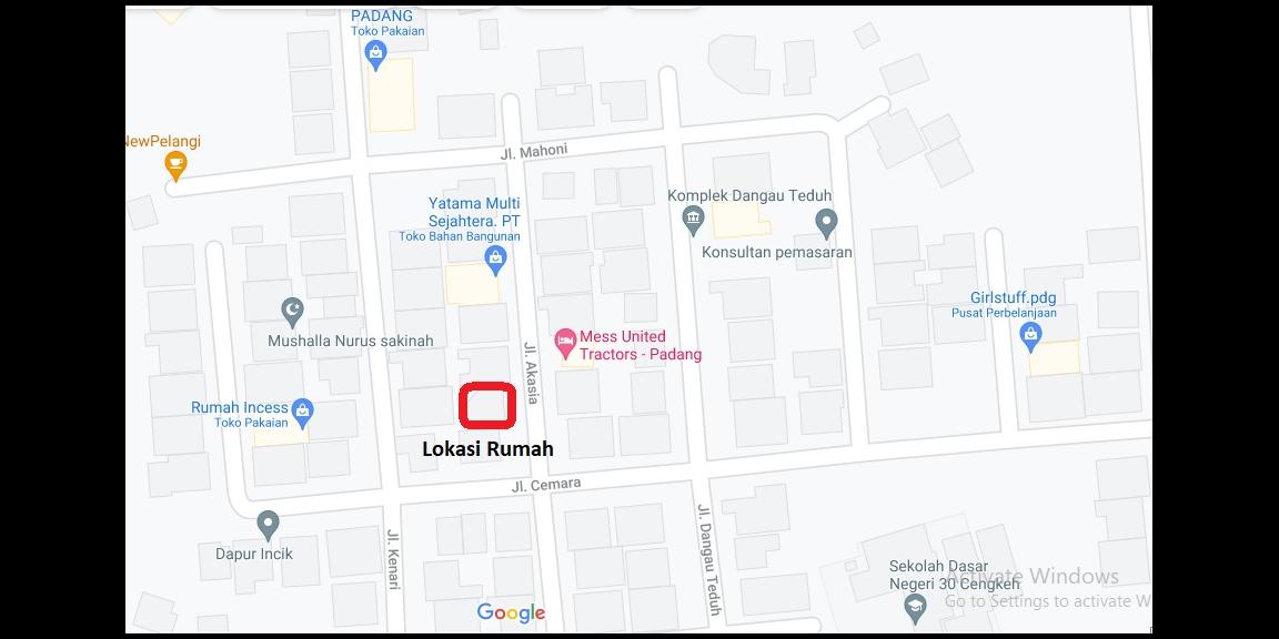 Rumah Dijual Murah Tanah Luas di Komplek Dangau Teduh Kota Padang  Rumah Dijual Murah Tanah Luas di Komplek Dangau Teduh Kota Padang