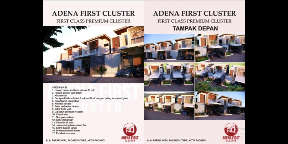 Rumah Baru Siap Bangun Design Modern di Adena First Cluster Kota Padang Rumah Baru Siap Bangun Design Modern di Adena First Cluster Kota Padang