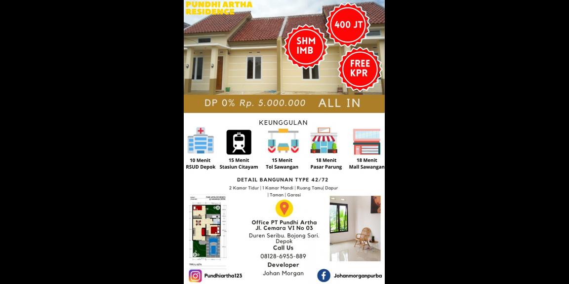 Rumah Syariah Cicilan Ringan di Pundiartha Residence Arco Pertamina Sawangan Depok Rumah Syariah Cicilan Ringan di Pundiartha Residence Arco Pertamina Sawangan Depok