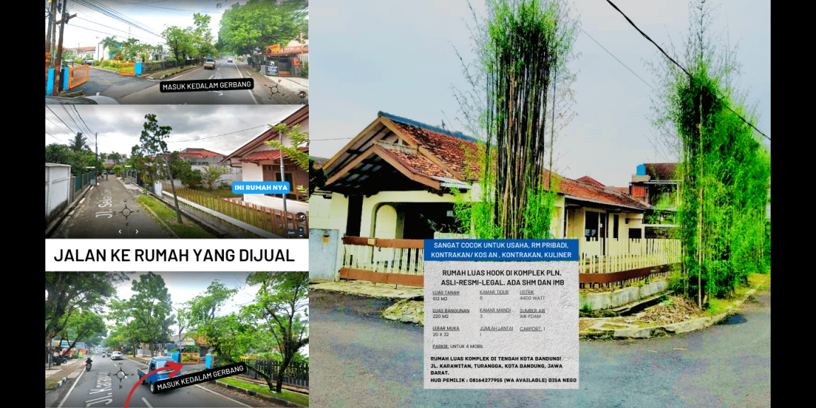 DIJUAL Rumah+Halaman luas, Hook, komplek PLN di tengah kota Bandung! SEGERA! BISA NEGO DIJUAL Rumah+Halaman luas, Hook, komplek PLN di tengah kota Bandung! SEGERA! BISA NEGO