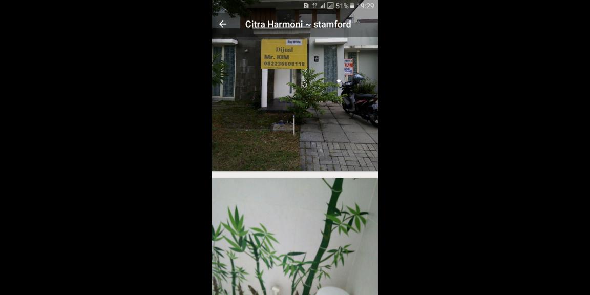 Dijual rumah Citra harmoni stamford luas tanah 135 m2 Dijual rumah Citra harmoni stamford luas tanah 135 m2