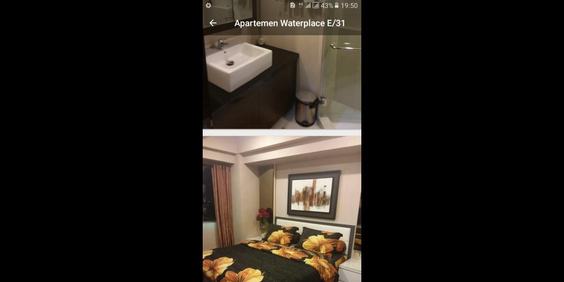 Disewakan apartemen waterplace E/31 Disewakan apartemen waterplace E/31