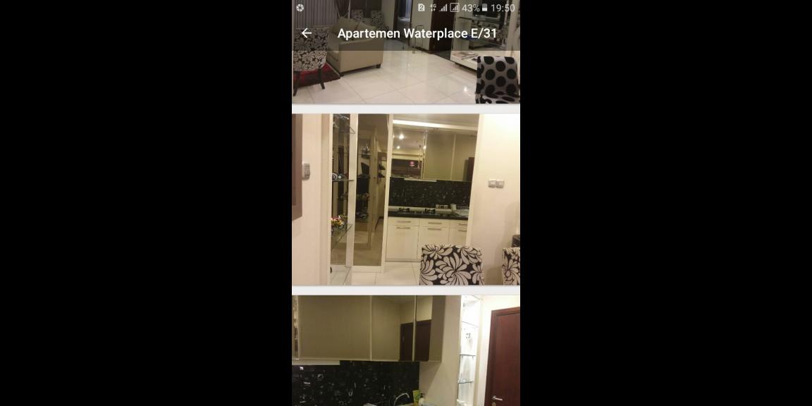 Disewakan apartemen waterplace E/31 Disewakan apartemen waterplace E/31