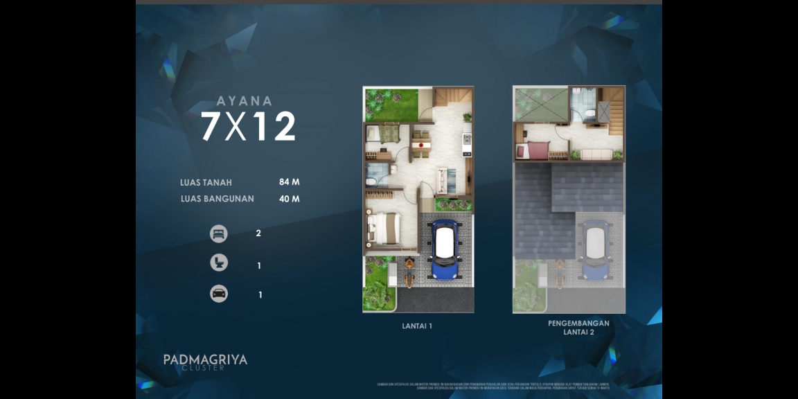 Cluster padmagriya type lb.40/84, SHGB, fasilitas lengkap Cluster padmagriya type lb.40/84, SHGB, fasilitas lengkap